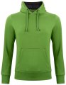 Dames Hoodie Clique Classic Groen Melange